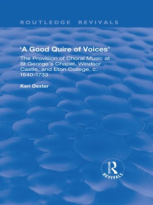 cover image of A Good Quire of Voices